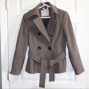Zara Basics Pea Coat Wool Coat Jacket Size M